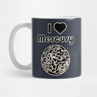 Electric Solar System I Love Mercury Mug